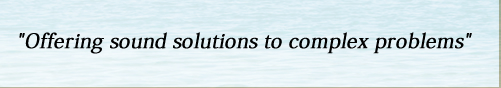 Offering sound solutions to complex problems